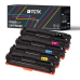Multipack (4) Toners CMYK (Cyan/Magenta/Yellow/Black) Compatible with Canon i, LBP HP LaserJet Pro - Replaces 131A (CF211A) / CRG-731 (6271B002)